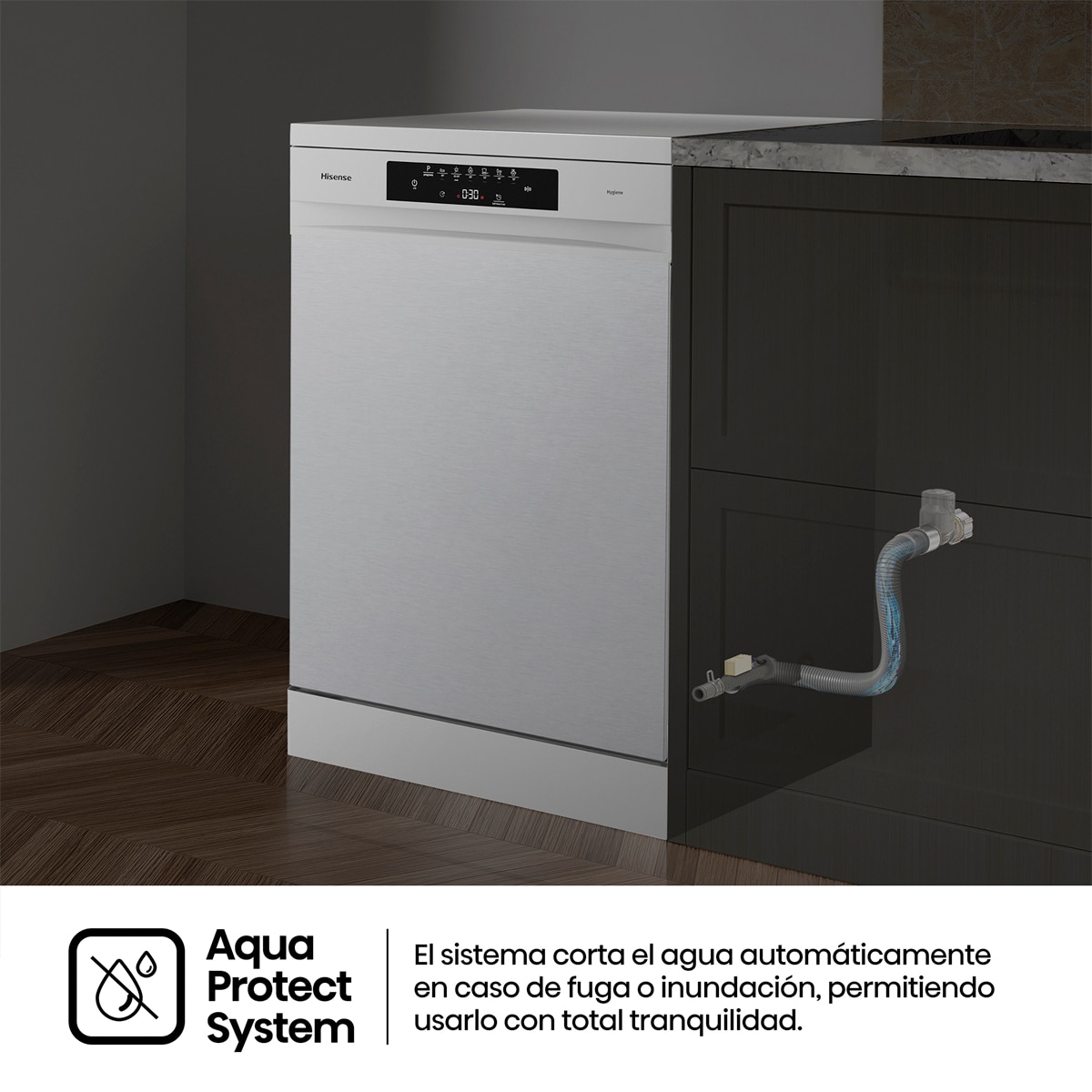 Lavavajillas Hisense 15 servicios, Tercera bandeja, 60 cm - HS643B90X Inox-6