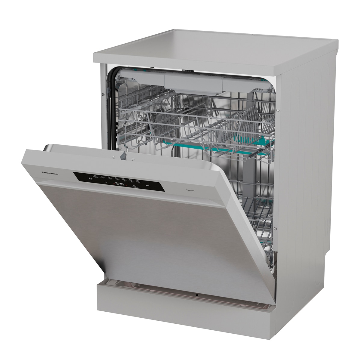 Lavavajillas Hisense 15 servicios, Tercera bandeja, 60 cm - HS643B90X Inox-20