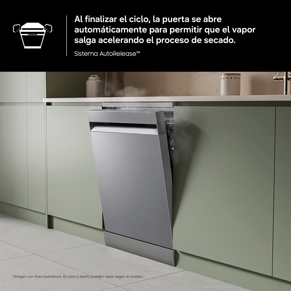 Lavavajillas Samsung 14 servicios, 60 cm Inox - DW70H73YCFRU1 Acero Inox-5