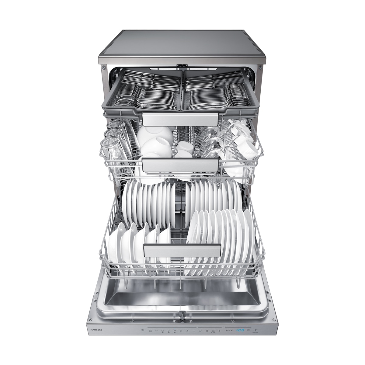Lavavajillas Samsung 14 servicios, 60 cm Inox - DW70H73YCFRU1 Acero Inox-9