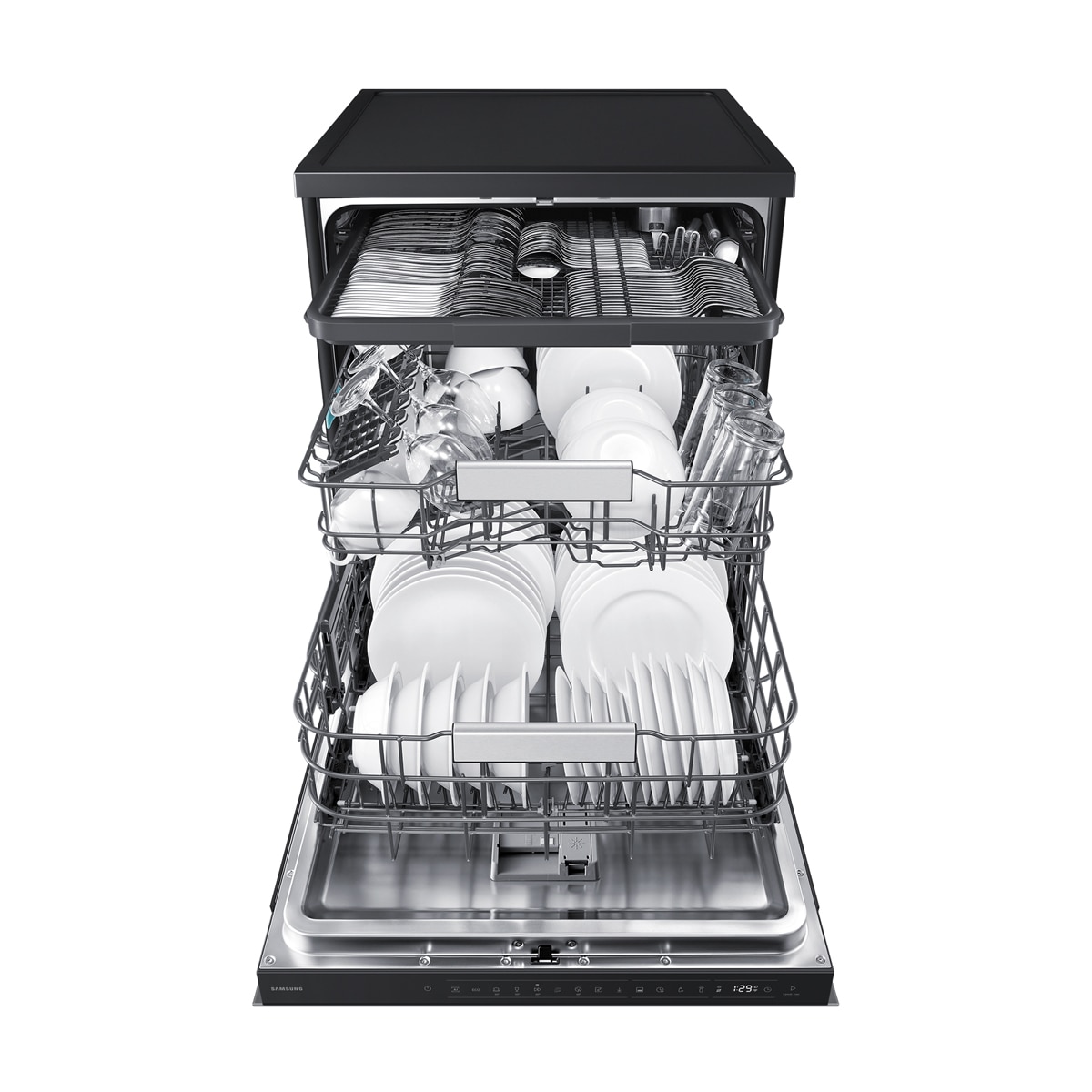 Lavavajillas Samsung Libre Instalación Bespoke AI 60 cm 14 cubiertos Clase A Negro DW80H73YAFFU1 Grafito-10