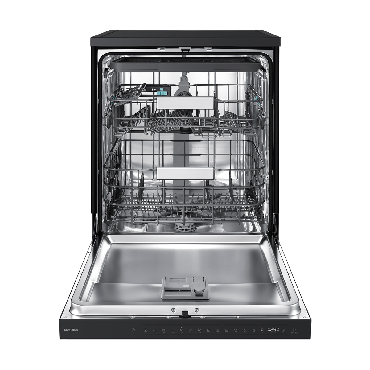 Lavavajillas Samsung Libre Instalación Bespoke AI 60 cm 14 cubiertos Clase B Negro DW80H73YBFFU1 Grafito-16