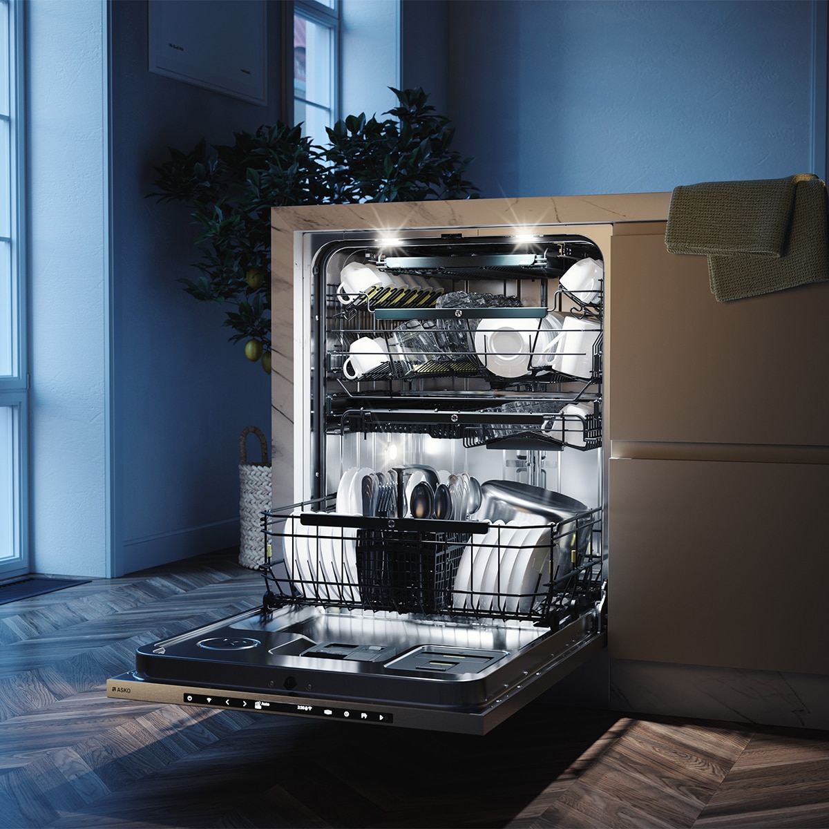 Lavavajillas Asko 14 Servicios, 60 cm, 8 Steel™- DBI745MIQ.S Acero Inox-6