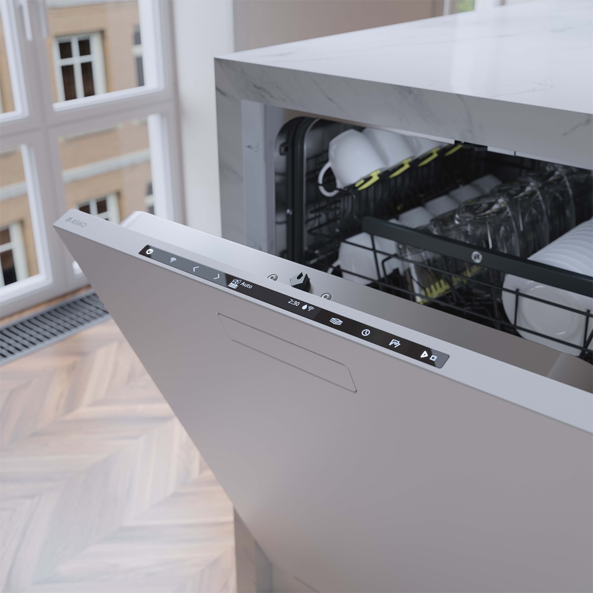 Lavavajillas ASKO 14 Servicios, 60 cm, 8 Steel™, - DBI745MIQ.W Blanco-8