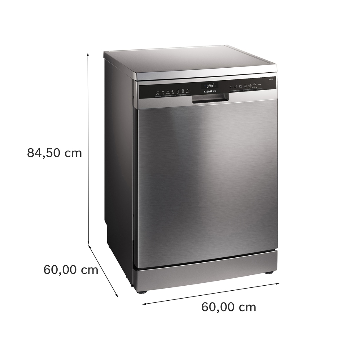 Lavavajillas Siemens iQ300, 14 servicios, 60 cm, con 6 programas de lavado - SN23HI05ME Acero antihuellas-2