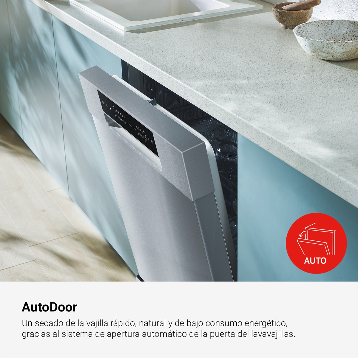 Lavavajillas Fagor 13 servicios, 60 cm, Autodoor - 4LVF-623ADX Silver-7