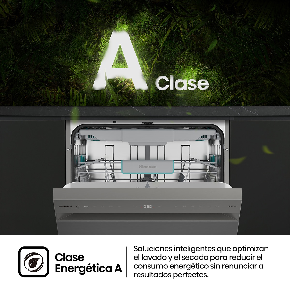 Lavavajillas Hisense 16 servicios, 8 programas, 60 cm- HS663A90XUK 4
