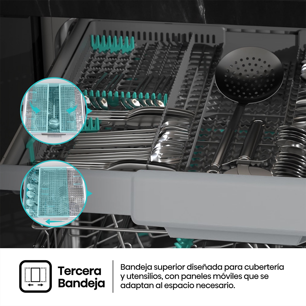 Lavavajillas Hisense 16 servicios, 8 programas, 60 cm- HS663A90XUK 11