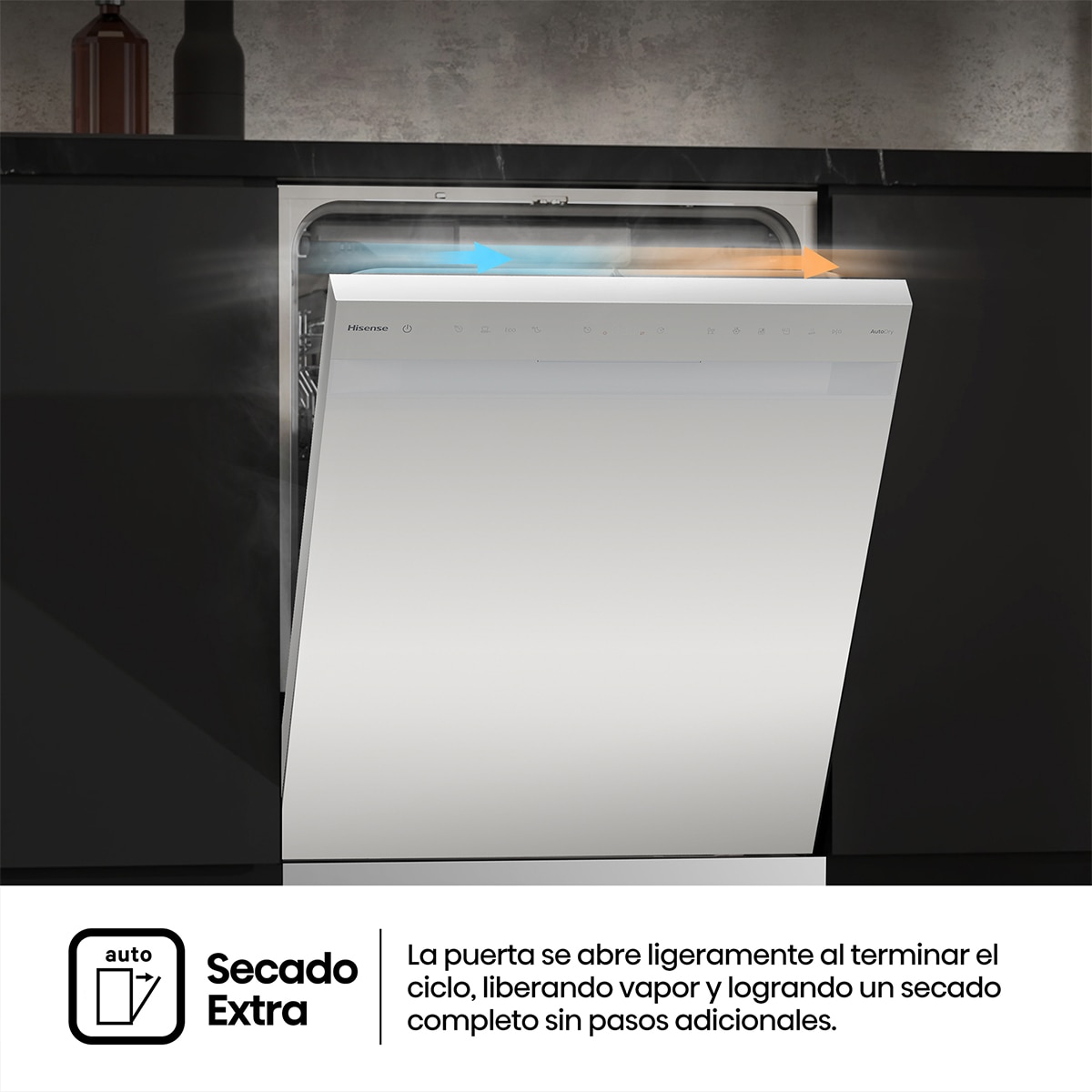 Lavavajillas Hisense 16 servicios, 8 programas, 60 cm - HS663A90WUK 7