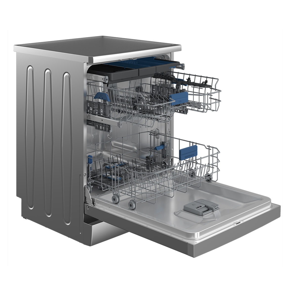 Lavavajillas Beko Power Intense, 15 servicios, 60 cm,  3ª Bandeja Flexi - BDFN26540XP Inox-9
