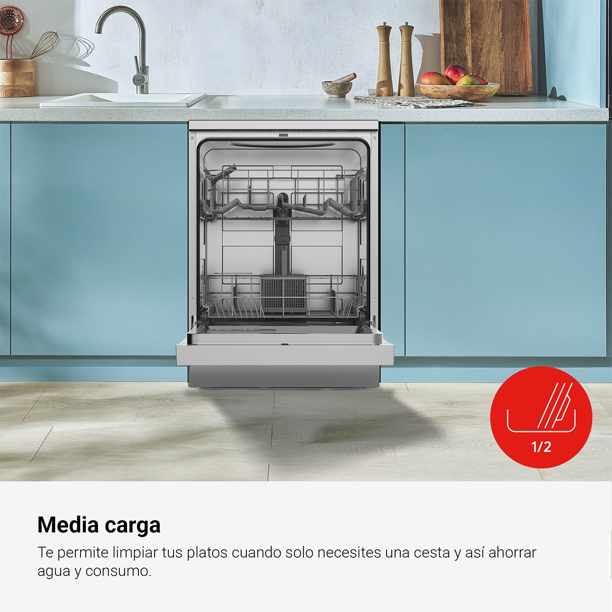 Máquina de Lavar Loiça Fagor 3LVF-620X Classic de 12 Conjuntos, 60 Cm, 6 Programas - Inox Inox-8