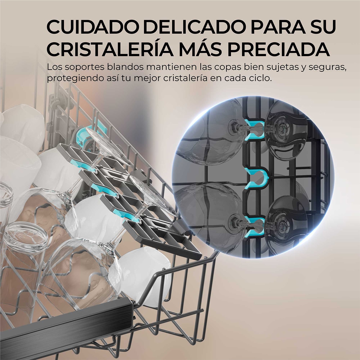 Imagen 13 de Lavavajillas Haier 16 servicios, 3ª bandeja, 60 cm - XF 6C4F1X - Inox Inox