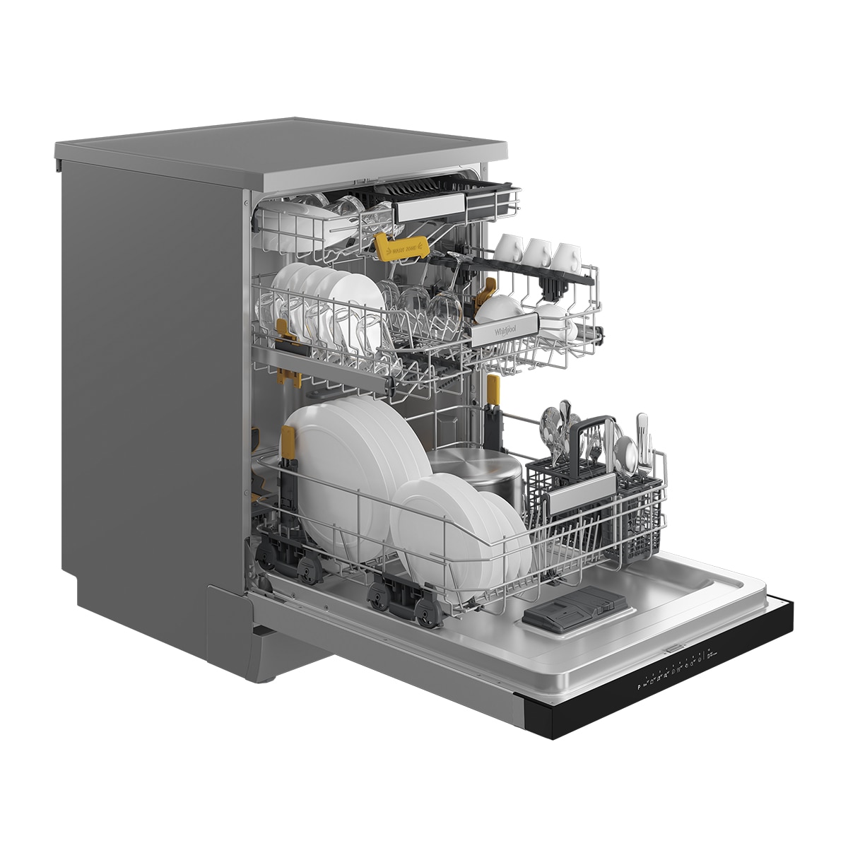 Lavavajillas Whirlpool 15 servicios, 8 programas, 60 cm - W8F HS61X - Negro Negro-3