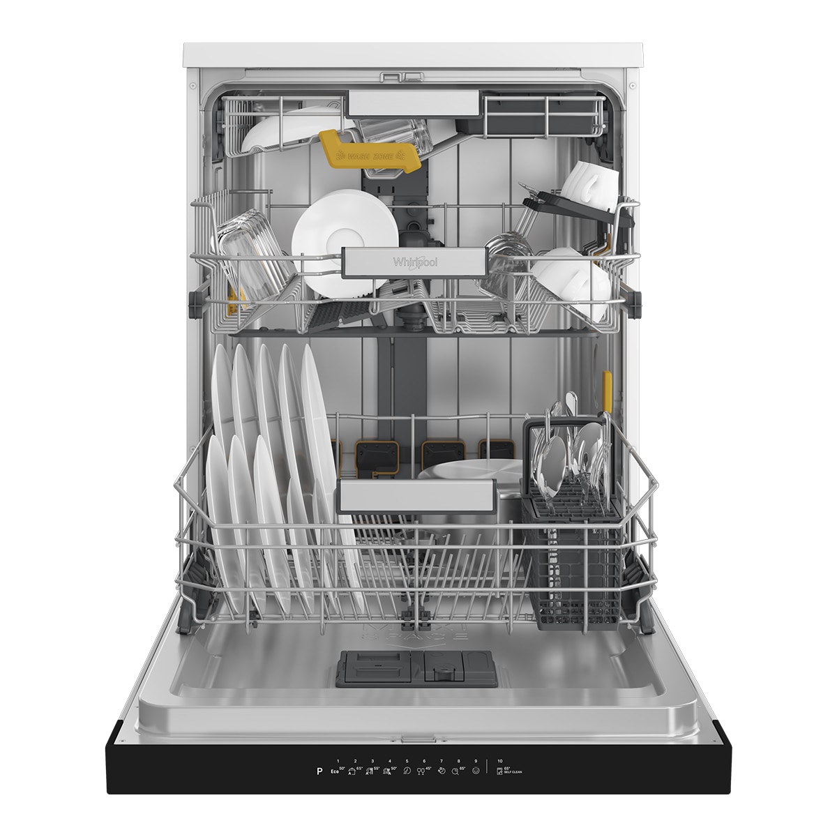 Lavavajillas Whirlpool 15 servicios, 8 programas, 60 cm - W8F HS61X - Negro Negro-4