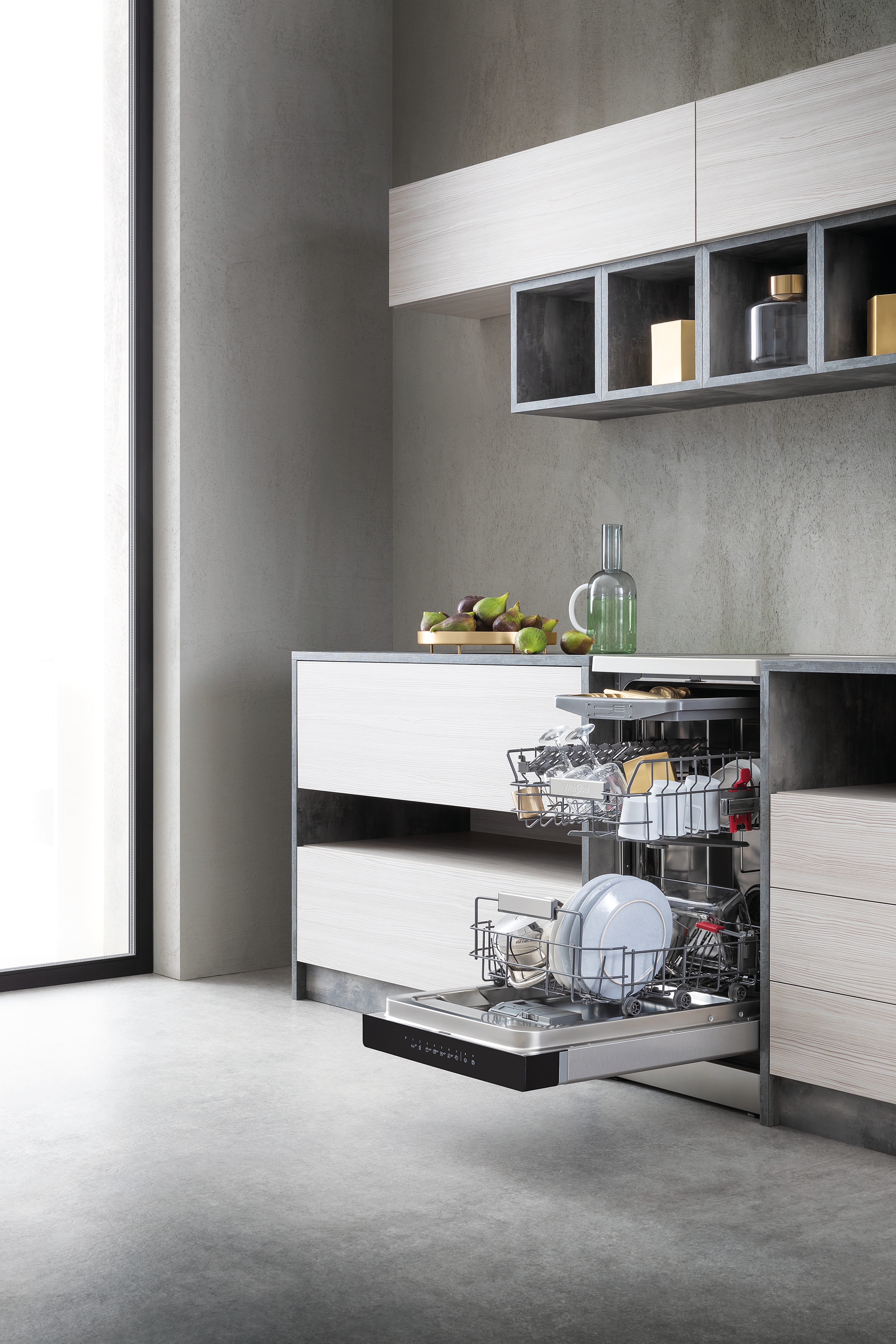Lavavajillas Whirlpool 10 servicios, Bandeja Cubiertos, 45 cm - WSFO 3O23 PF X - Inox Inox-6