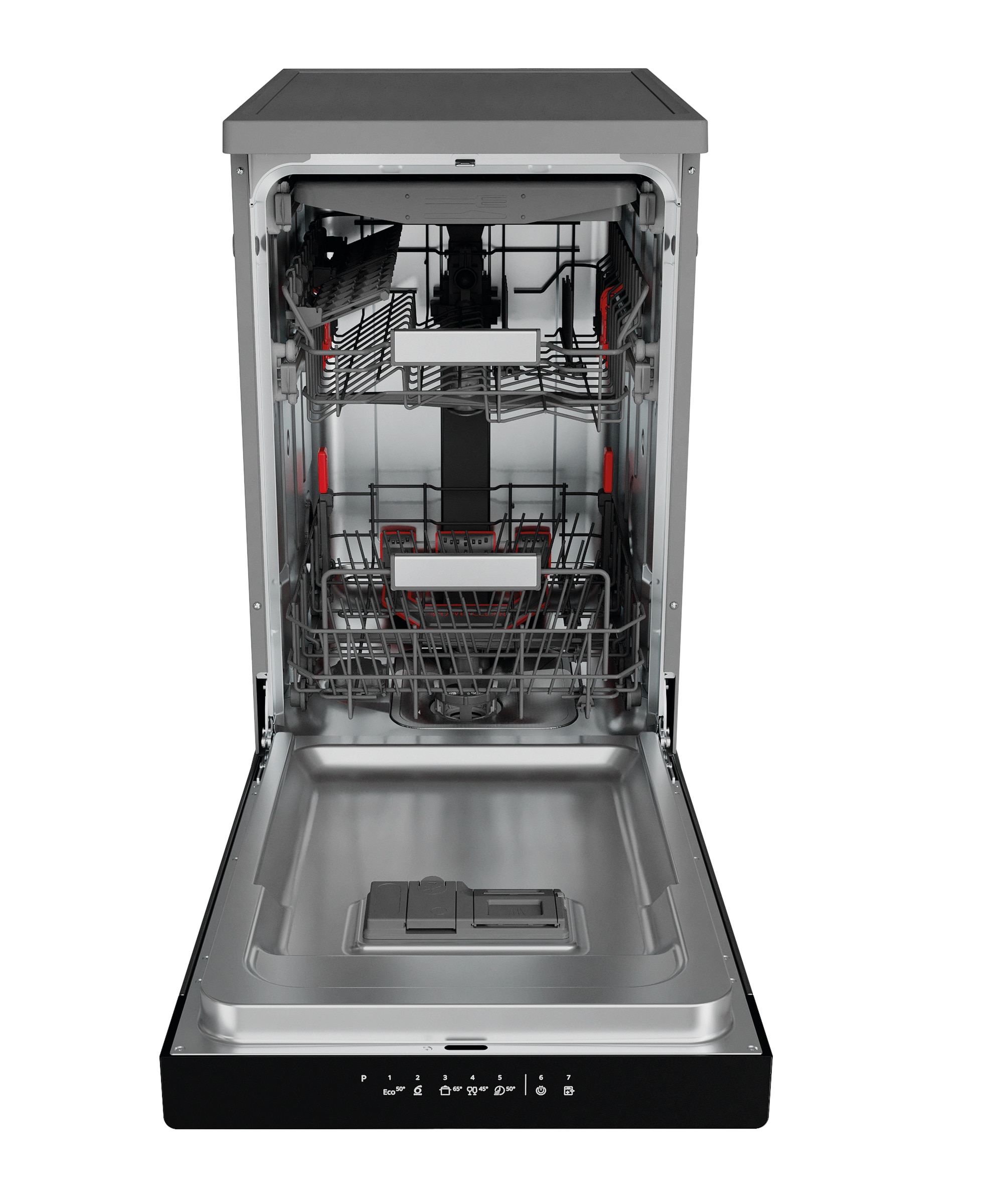 Lavavajillas Whirlpool 10 servicios, Bandeja Cubiertos, 45 cm - WSFO 3O23 PF X - Inox Inox-8