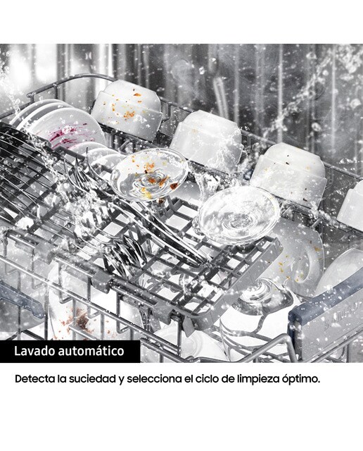 Lavavajillas Samsung 10 servicios, Bandeja Cubiertos, 45 cm - DW50R4070FW/EC - Blanco Blanco-7