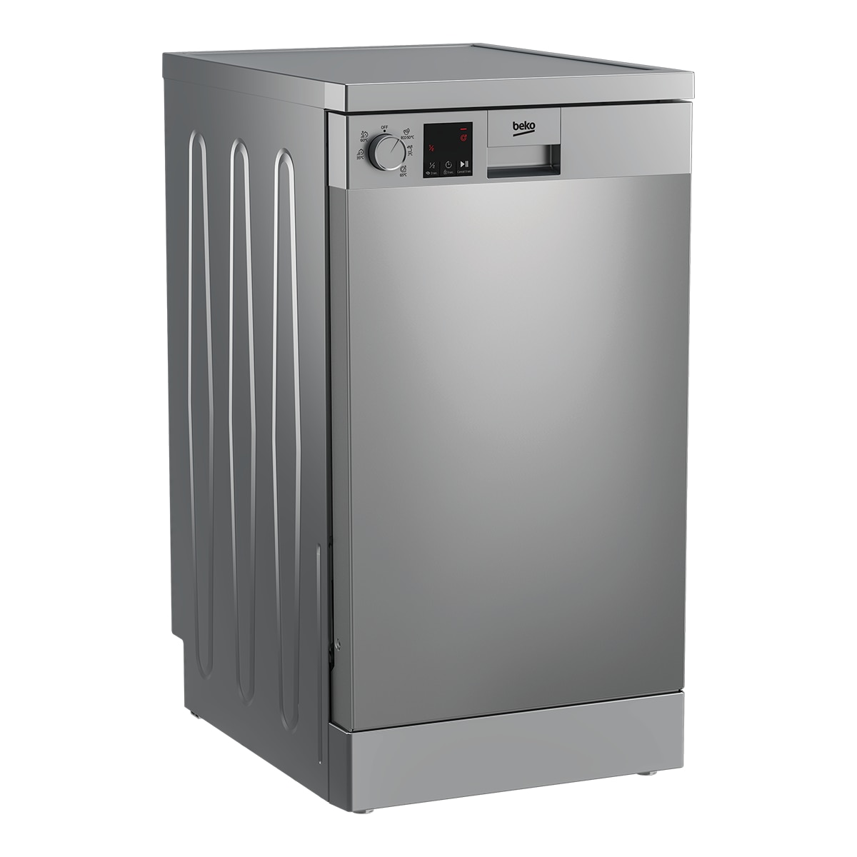 Lavavajillas Beko 10 servicios, 5 programas, 45 cm - DVS05024X Acero Inox-2