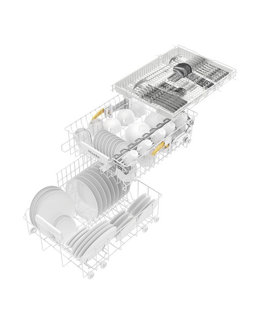 Máquina de Lavar Loiça Miele G 5540 SC BRWS SL Active com 3ª Bandeja de 9 Talheres e 45 cm - Branco Brilhante Branco-5