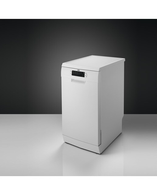 Máquina de Lavar Loiça AEG Série 6000 FFB62427ZW SatelliteClean® e Secagem Airdry de 9 Talheres e 45 cm - Branco Branco-3