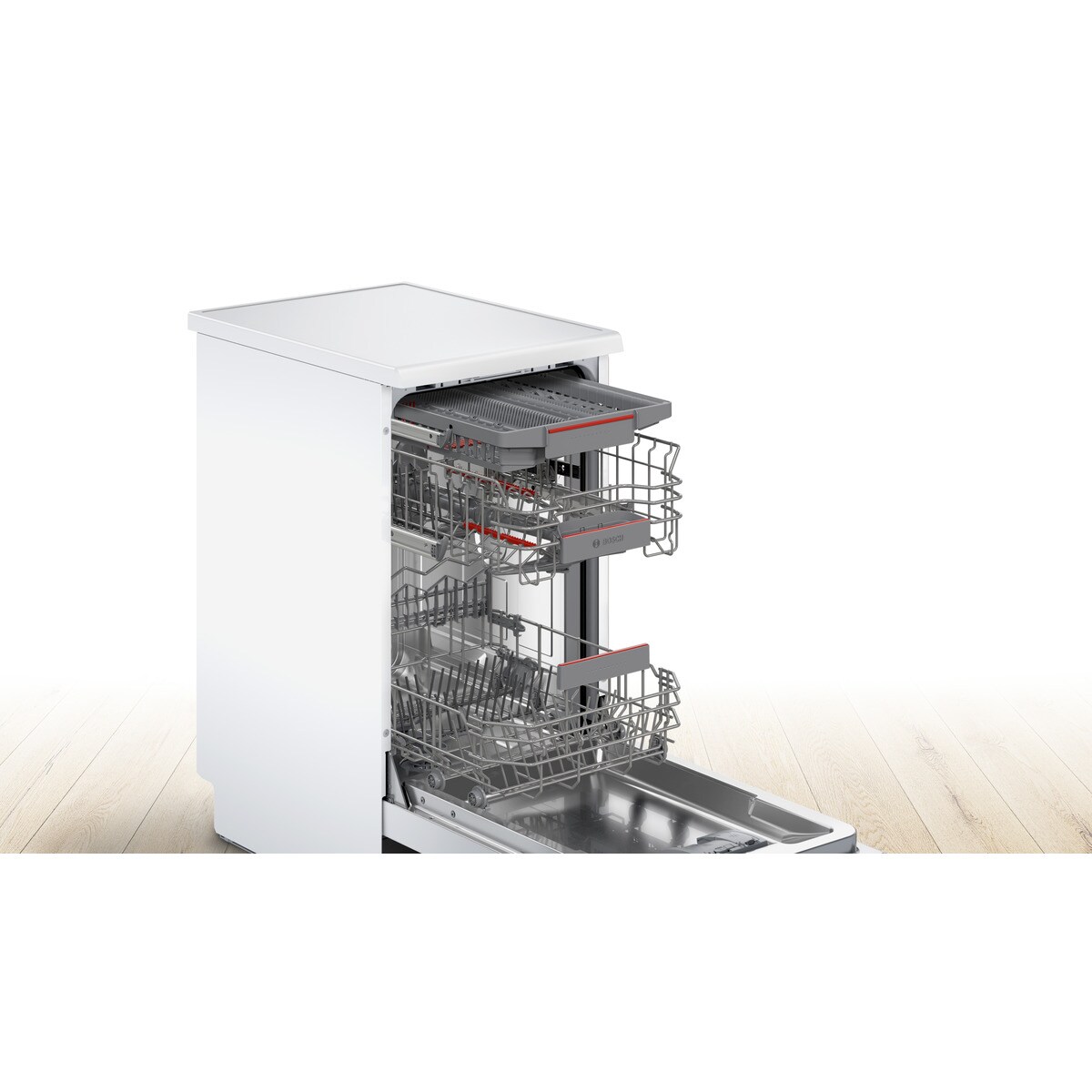 Lavavajillas Bosch 10 servicios,Bandeja para cubiertos, 45 cm - SPS4HMW49E Blanco-3