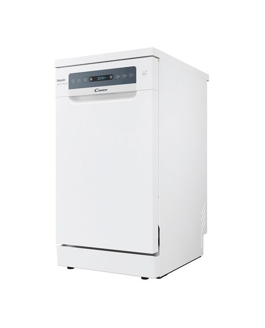 Imagen 2 de Lavavajillas Candy 10 servicios, 45 cm -CF0C7SB0FW - Blanco Blanco