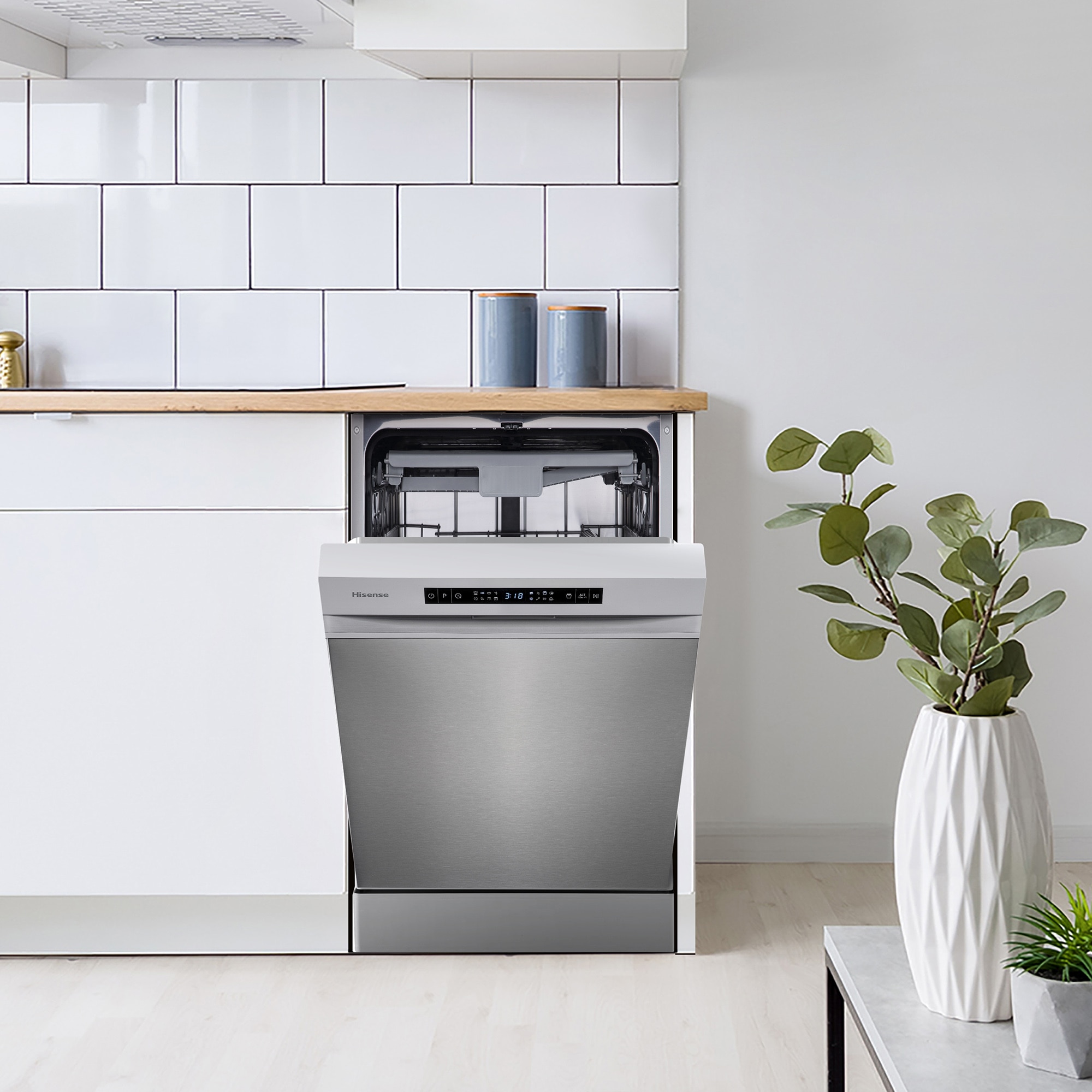 Lavavajillas Hisense 11 servicios, 45 cm - HS543D10X Inox-5