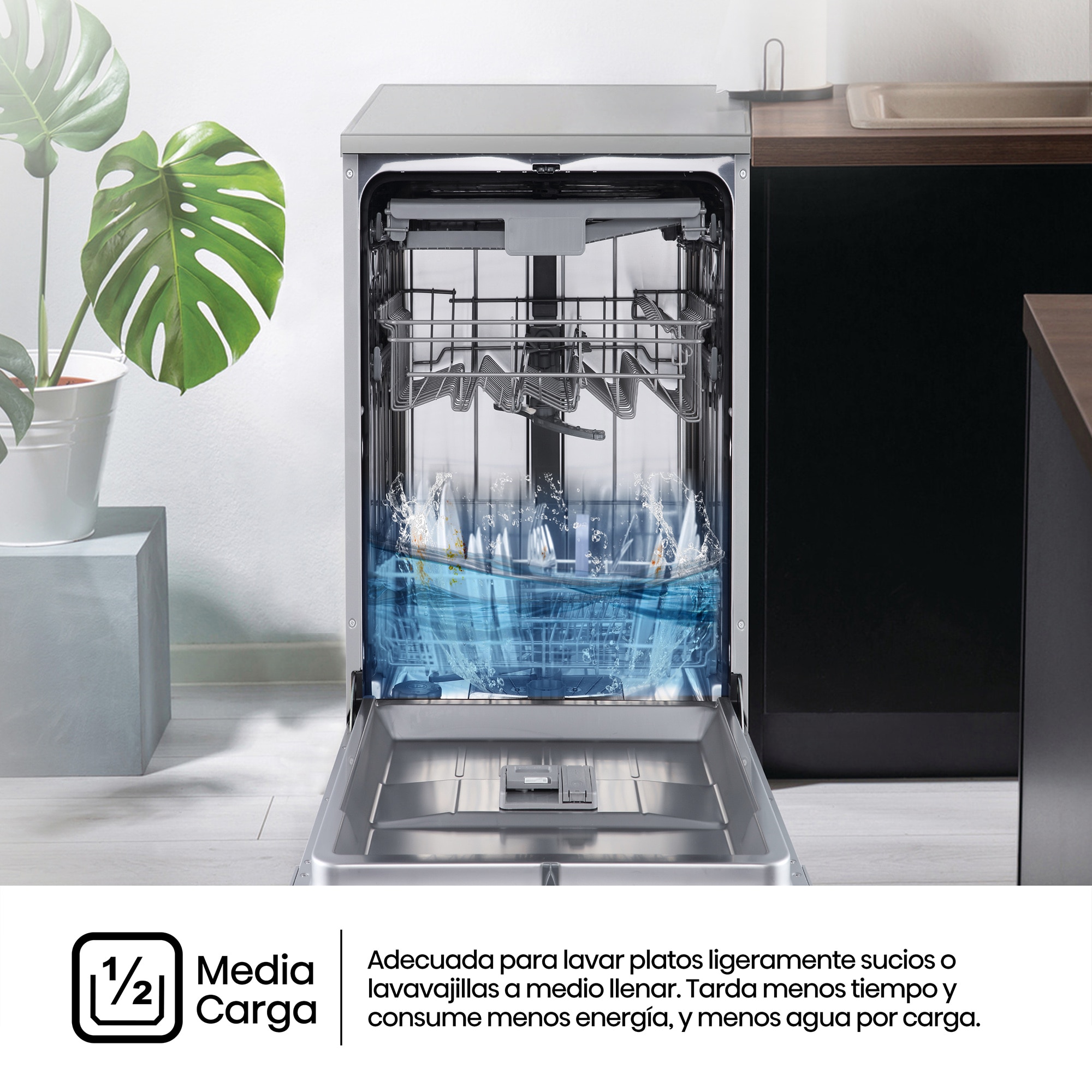 Lavavajillas Hisense 11 servicios, 45 cm - HS543D10X Inox-6