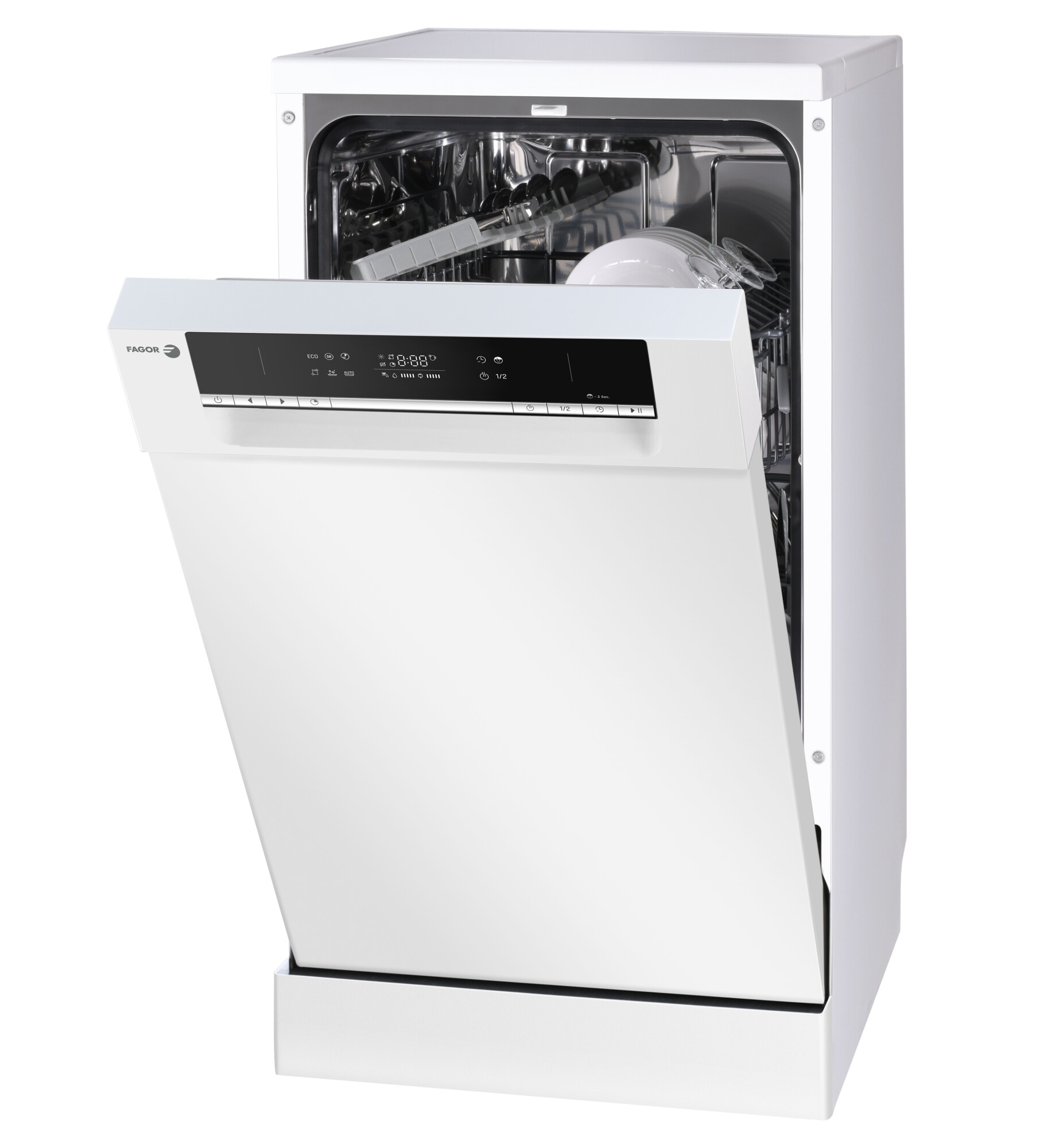 Máquina de Lavar Loiça Fagor 4LVF-423 de 9 Conjuntos e de 45 cm - Branco Branco-6