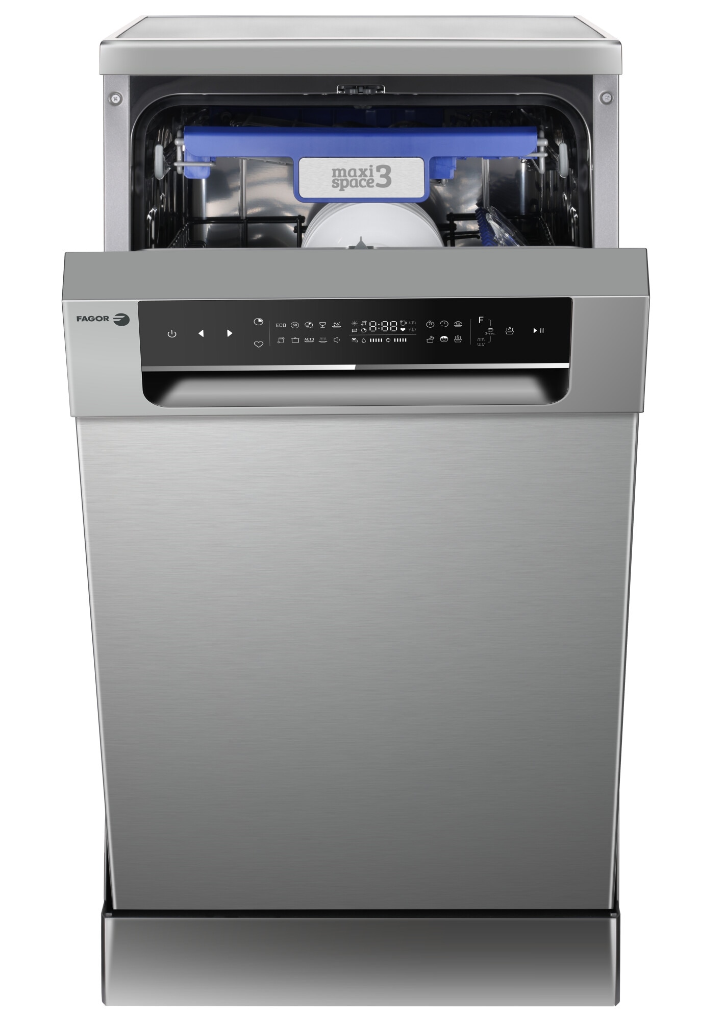Máquina de Lavar Loiça Fagor 4LVF-438ADX de 10 Conjuntos, 3ªBandeja e de 45 cm - Inox Inox-2