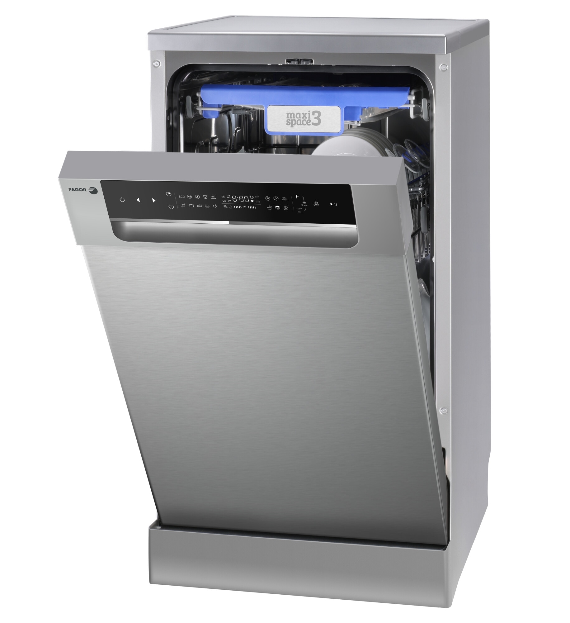 Máquina de Lavar Loiça Fagor 4LVF-438ADX de 10 Conjuntos, 3ªBandeja e de 45 cm - Inox Inox-6