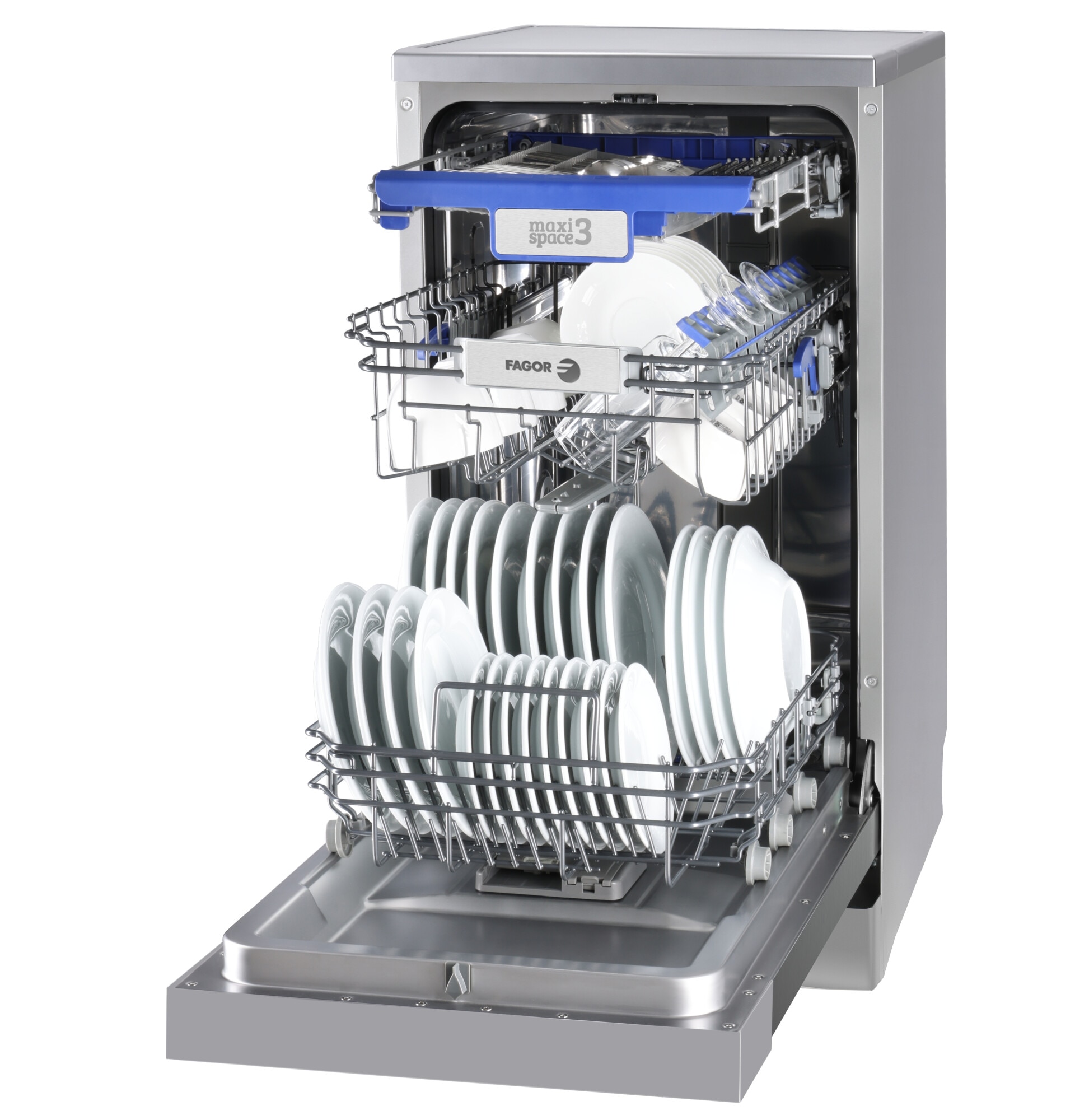 Máquina de Lavar Loiça Fagor 4LVF-438ADX de 10 Conjuntos, 3ªBandeja e de 45 cm - Inox Inox-7