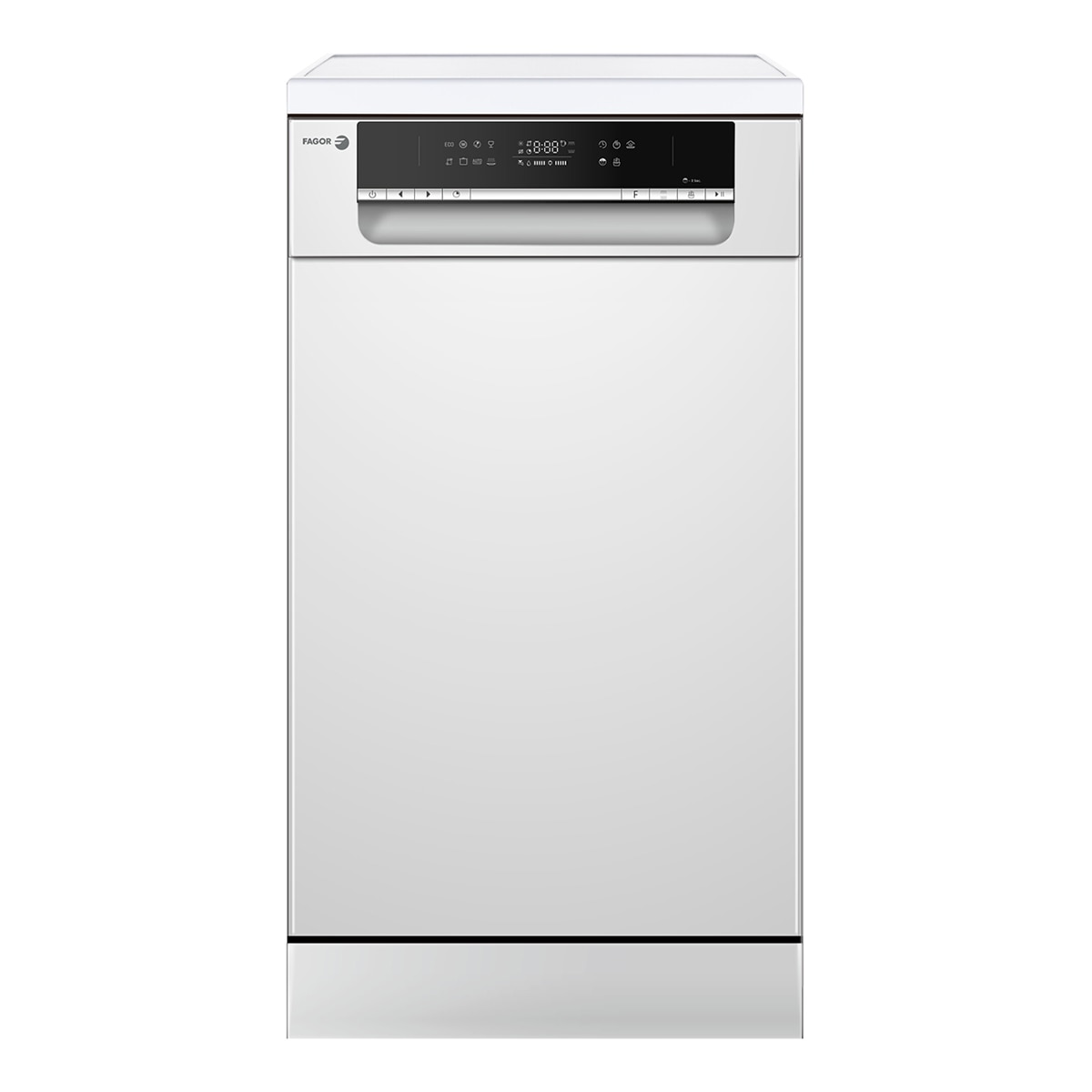 Fagor – Lavavajillas Fagor 10 servicios, Bandeja para cubiertos, 45 cm – 4LVF-435AD.