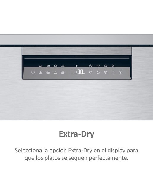 Lavavajillas Haier 11 Servicios, Wi-Fi, Tercera bandeja, 45 cm - XF1C3TB1FX - Inox Inox-10