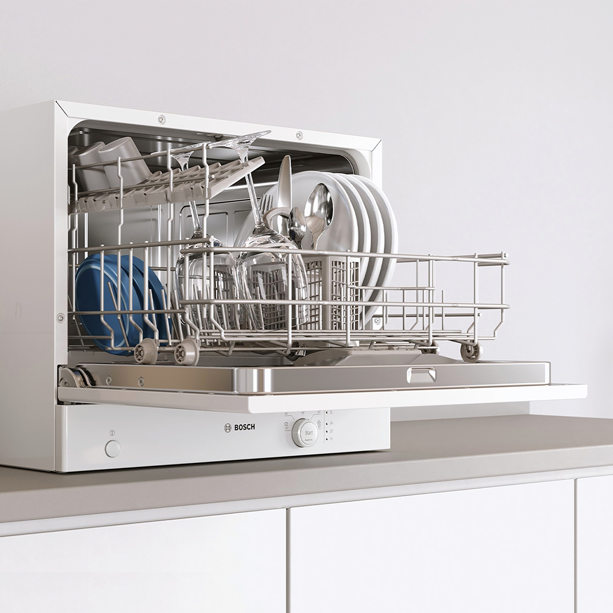 Lavavajillas Bosch 6 servicios, 55 cm - SKS2ITW00E Blanco-2