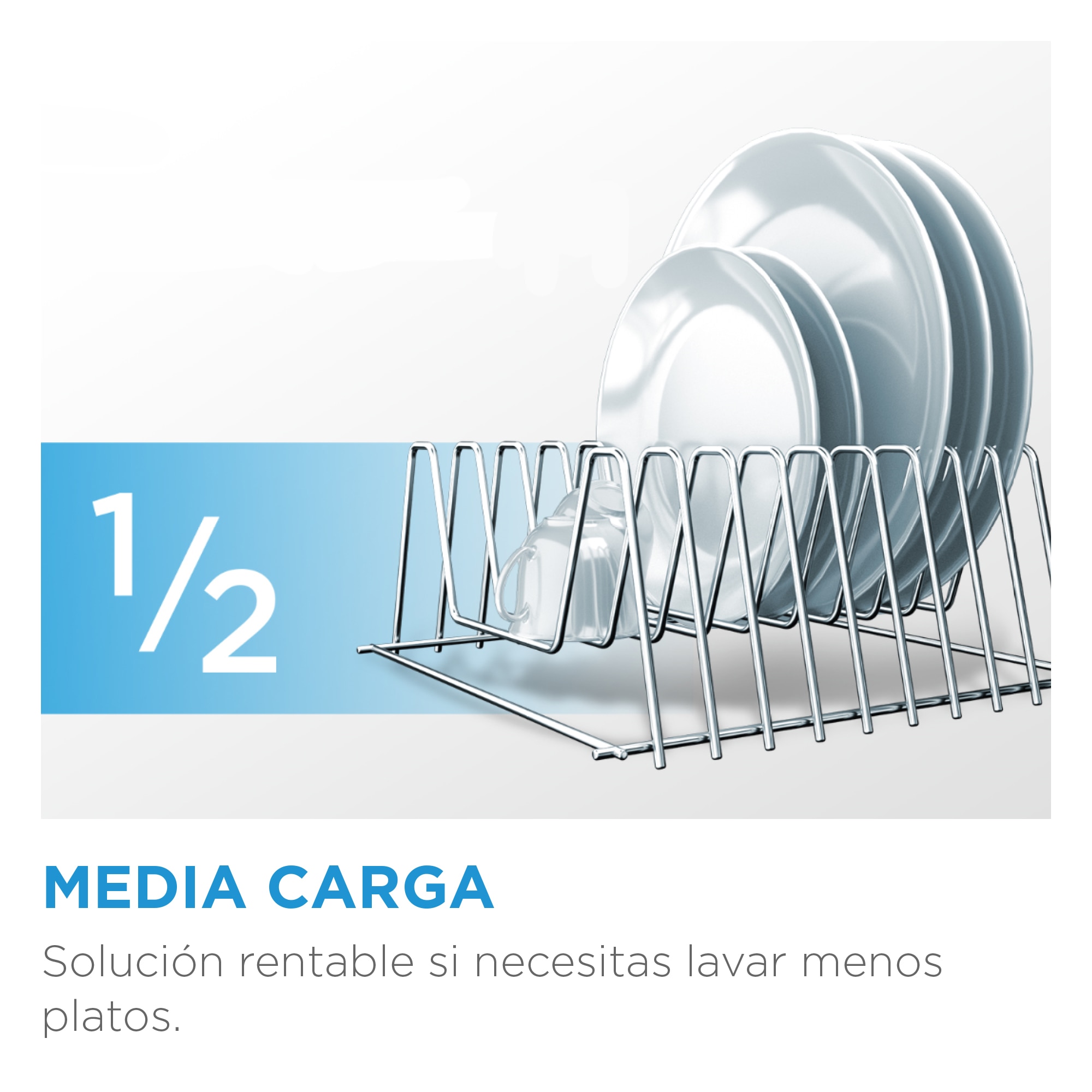 Lavavajillas Midea 10 servicios, 45 cm, con aquastop - MDWEF1034CW-WG-EU Blanco-6