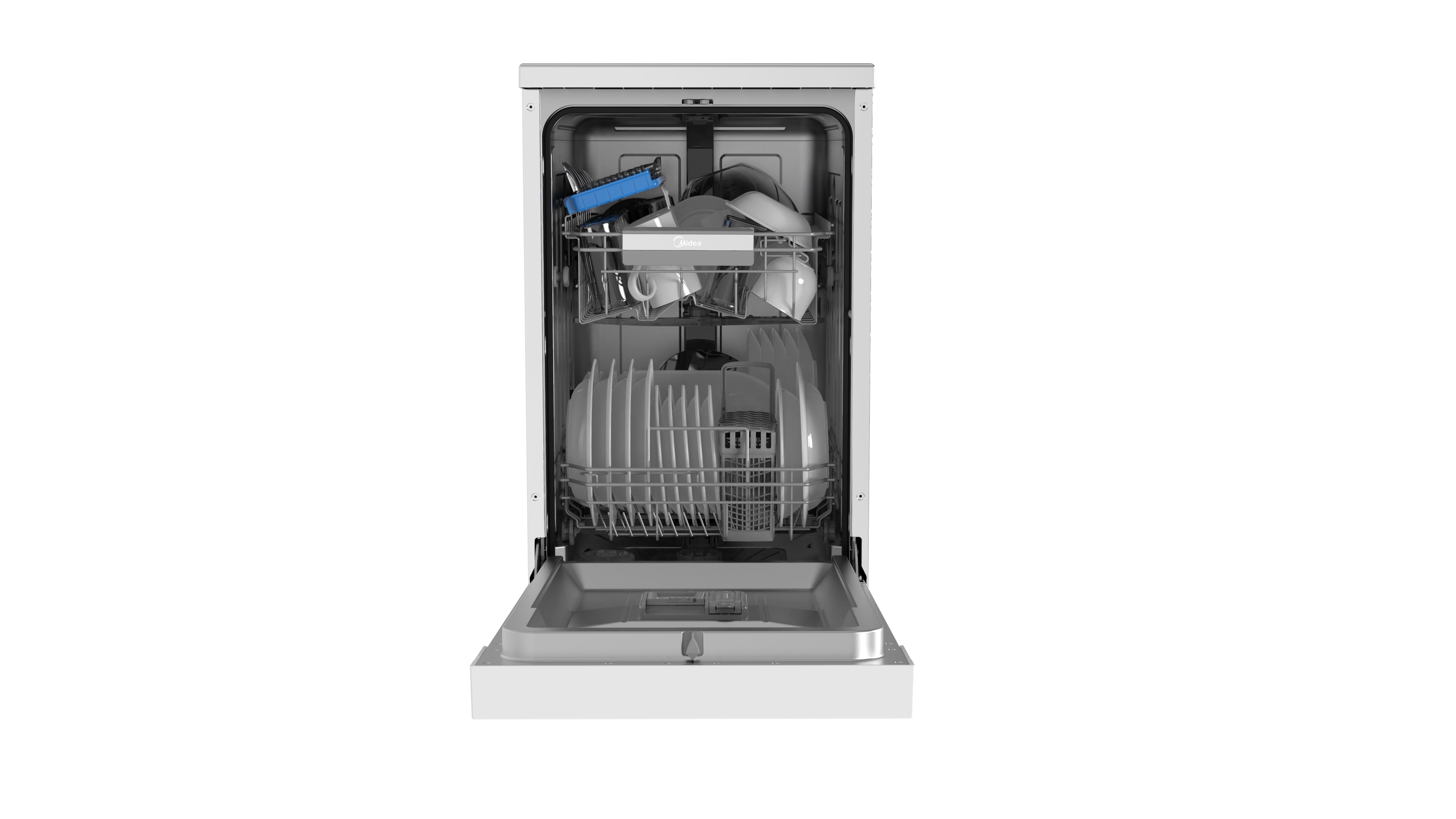 Lavavajillas Midea 10 servicios, 45 cm, con aquastop - MDWEF1034CW-WG-EU Blanco-8