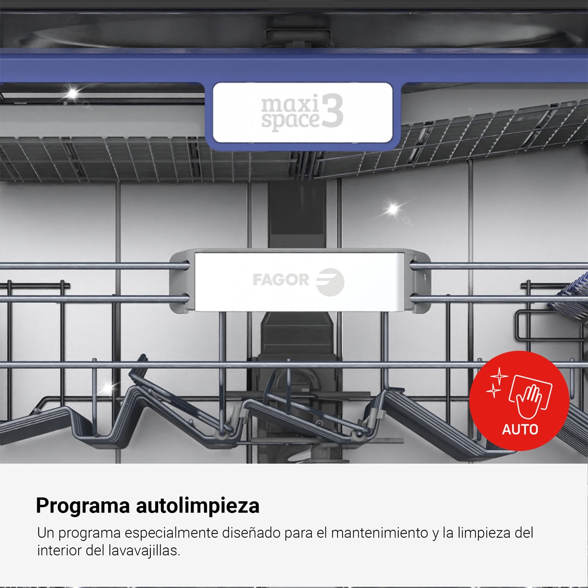 Lavavajillas Fagor  10 servicios, 45 cm, Tercera Bandeja - 4LVF-436ADX Inox-7