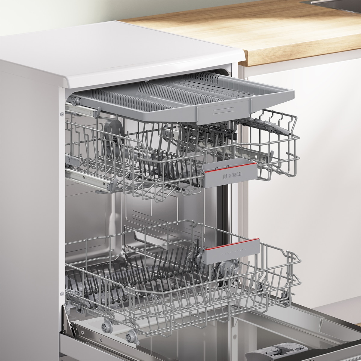 Máquina de Lavar Loiça Bosch Série 4 SMS4HMW08E de 14 Conjuntos com Extra Secagem Branco-4