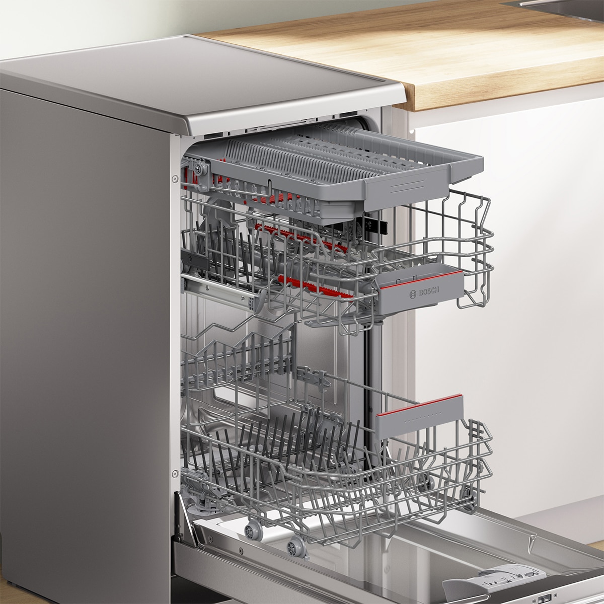 Lavavajillas Bosch 10 servicios, Serie 4, 45 cm, Extra Secado - SPS4HMI13E Acero antihuellas-4