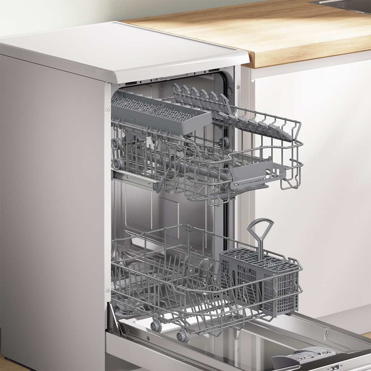 Máquina de Lavar Loiça Bosch Série 2 SPS2HKW55E de 10 Conjuntos e 45 Cm com Extra Secagem Branco-5