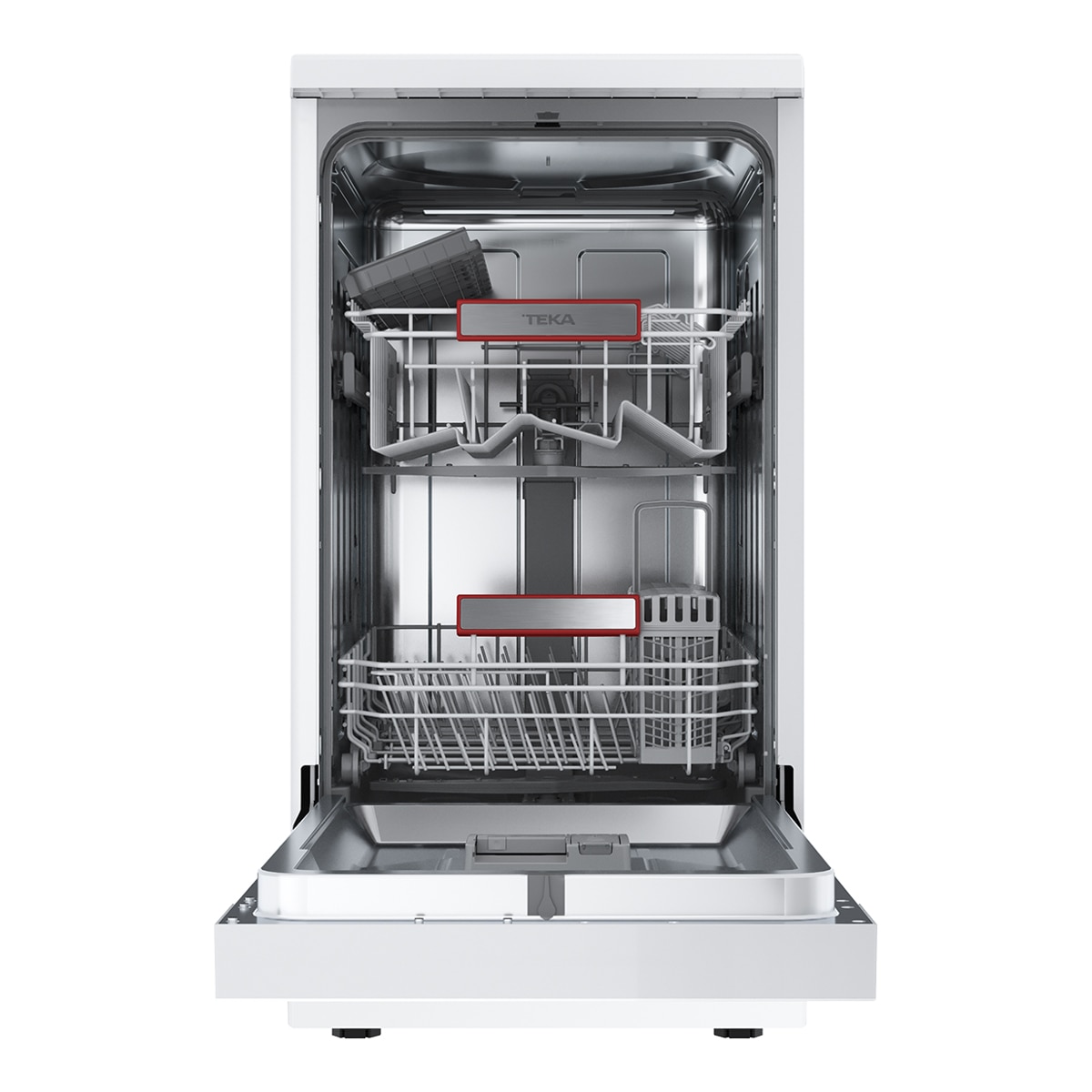 Lavavajillas Teka 10 cubiertos 8 programas - DFS 240EW - Blanco Blanco-2