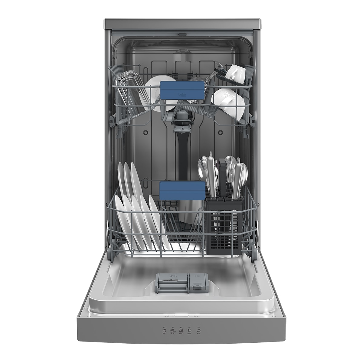 Imagen 3 de Lavavajillas Beko 10 servicios, 5 + 3 programas, 45 cm - BDFS15030X - Inox Inox