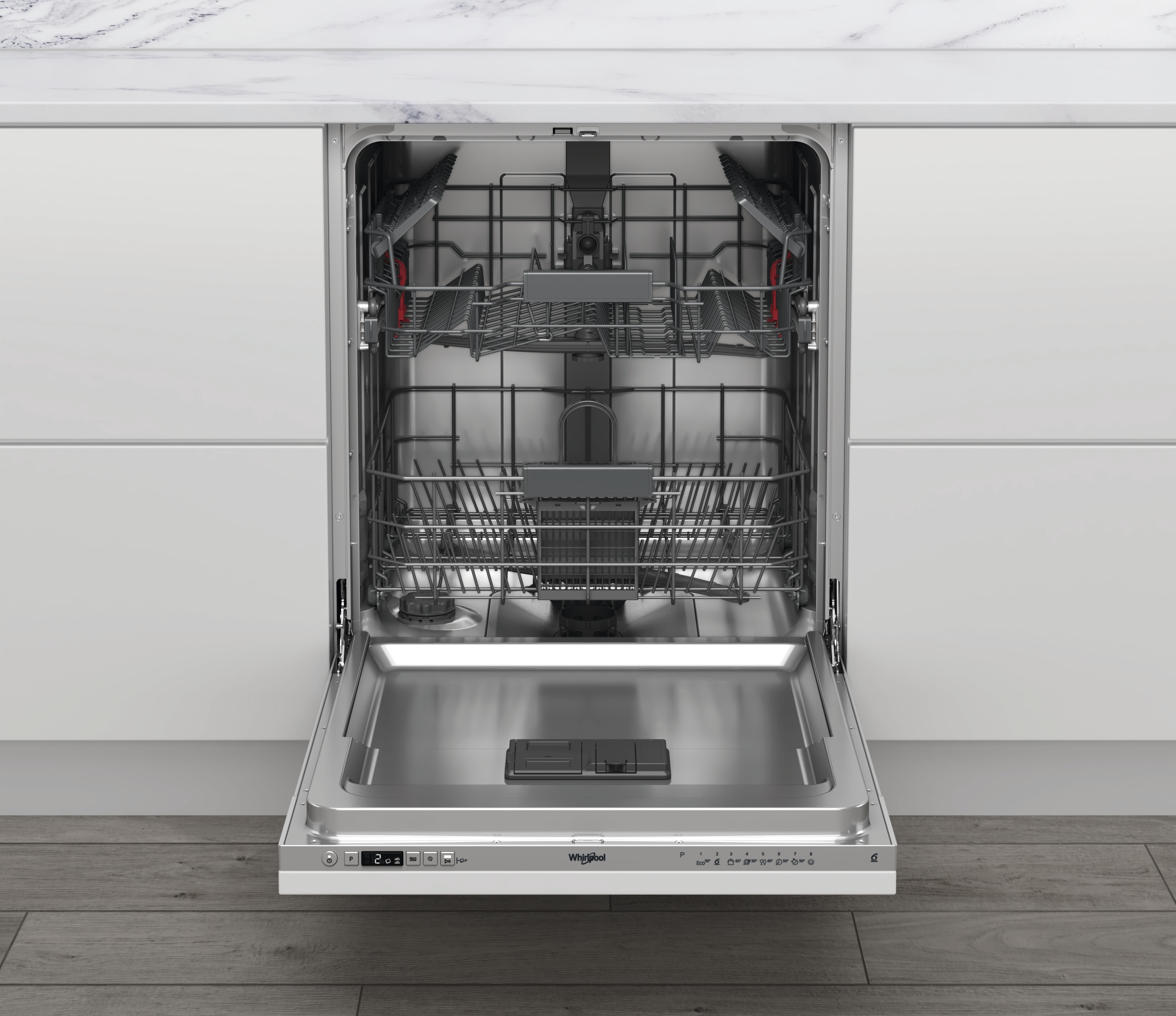 Lavavajillas integrable Whirlpool 14 servicios, 8 programas, 60 cm - WRIC 3C26 6