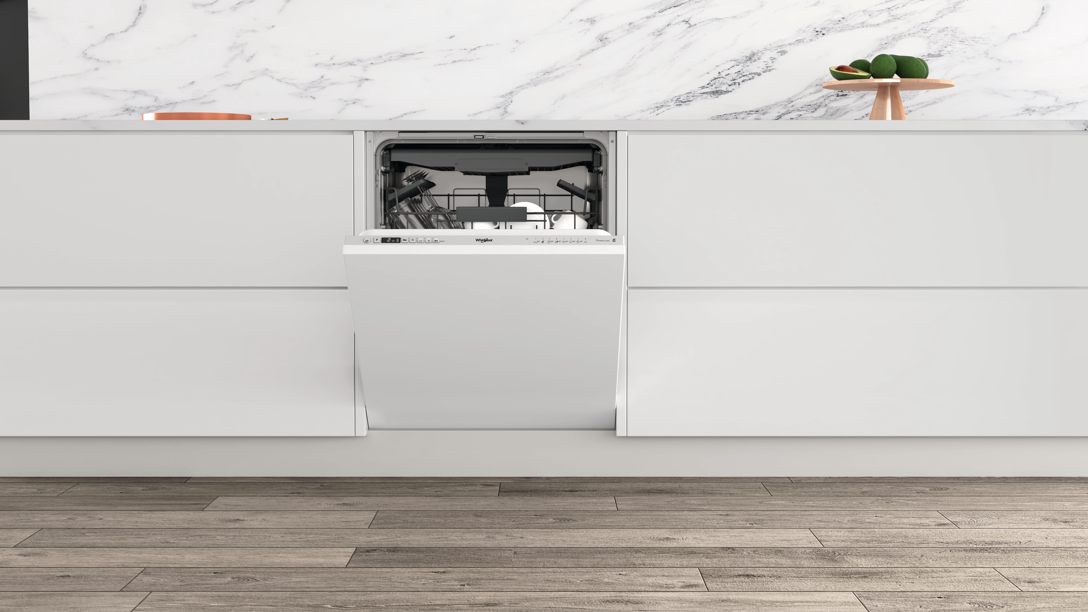 Lavavajillas integrable Whirlpool 14 servicios, Bandeja Cubiertos, 60 cm - WI 7020 PF 15