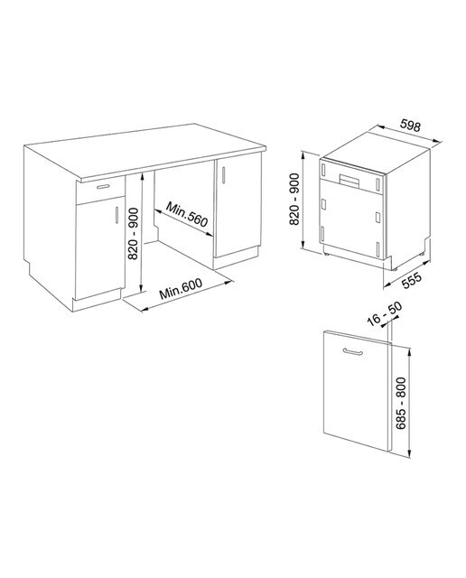 Lavavajillas integrable Franke 14 servicios, 10 programas, 60 cm - 1170611675 3