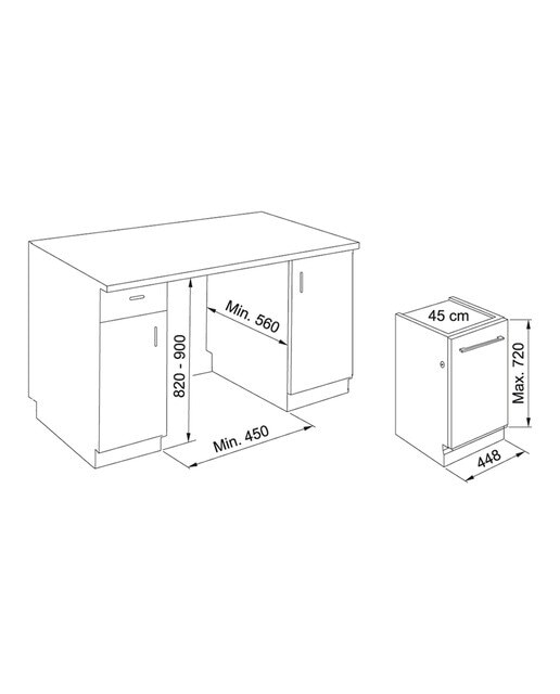 Lavavajillas integrable Franke 10 servicios, 8 programas, 45 cm - 1170616305 3