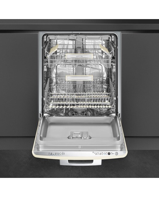 Máquina de Lavar Loiça Sob Bancada Smeg Anni 50 STFABCR3 Sistema de Lavagem Planetário, de 13 Talheres e de 60 cm - Creme Polido Creme-2