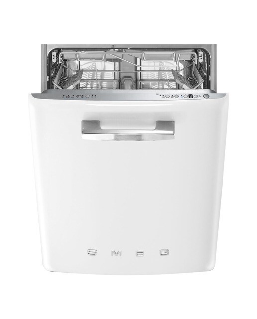 Imagem 0 de Máquina de Lavar Loiça Sob Bancada Smeg Anni 50 STFABWH3 Sistema de Lavagem Planetário, de 13 Talheres e de 60 cm - Branco Polido