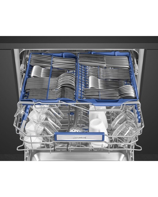 Máquina de Lavar Loiça Encastrável Smeg Universal STL323BL Meia Carga, de 13 Talheres e de 60 cm - Cinza Cinzento-3